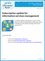More details about report Subscription update for information services management